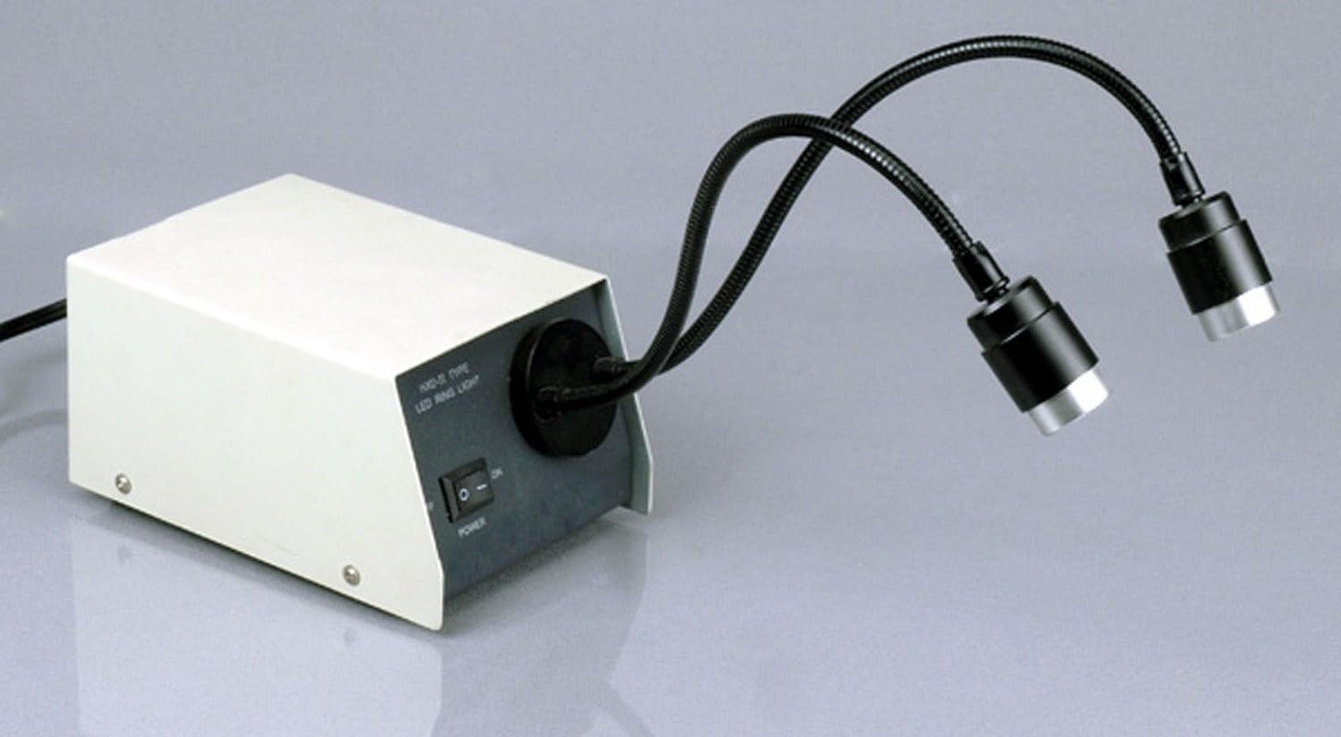 AmScope LED-14M 14-LED Microscope Dual Gooseneck Lights - Adjustable Illumination for Lab, Jewelry, PCB Inspection & Hobby Microscopy