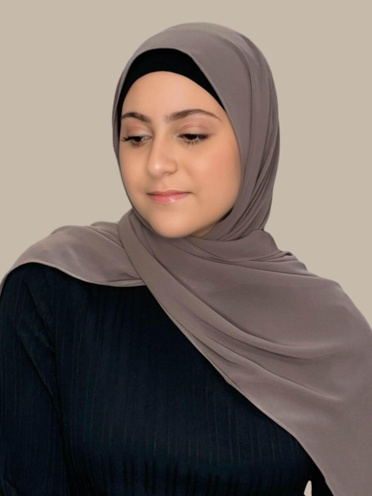 Luxury Chiffon Hijab Scarf for Women - Modish Girl Sandstone Color - Perfect for Daily Wear, Prayer, and Special Occasions