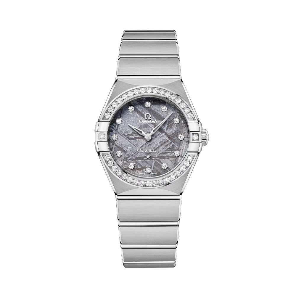 Constellation Diamonds 28mm Quartz Lavender Meteorite Bracelet - Elegant Celestial Jewelry for Women, Perfect for Evening Parties & Special Occasions