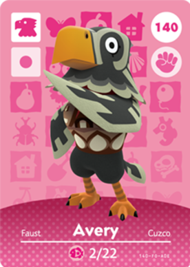 Avery Animal Crossing Amiibo Card Series 2 - Official Nintendo Collectible Trading Cards for Animal Crossing New Horizons - Perfect for Gaming, Collecting, and In-Game Rewards
