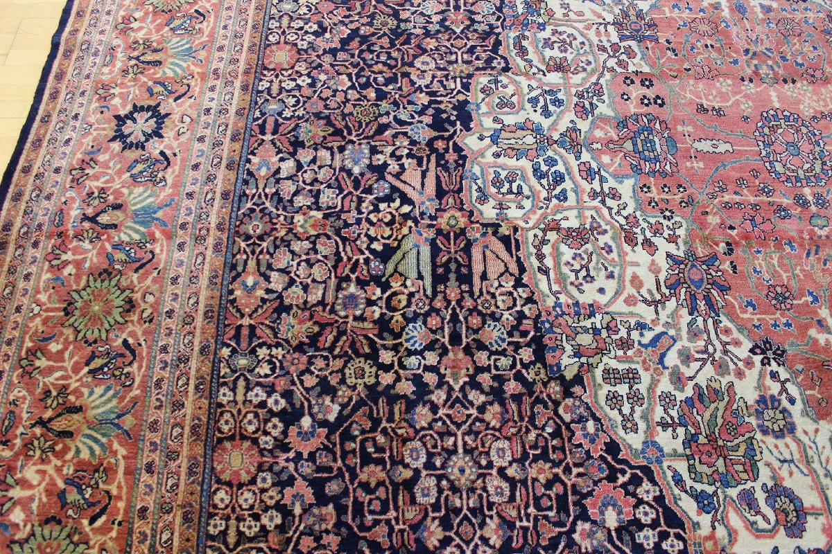 Antique Ferraghan Sarouk Handwoven Traditional Persian Rug JF6319 - Perfect for Living Room, Bedroom & Home Decor