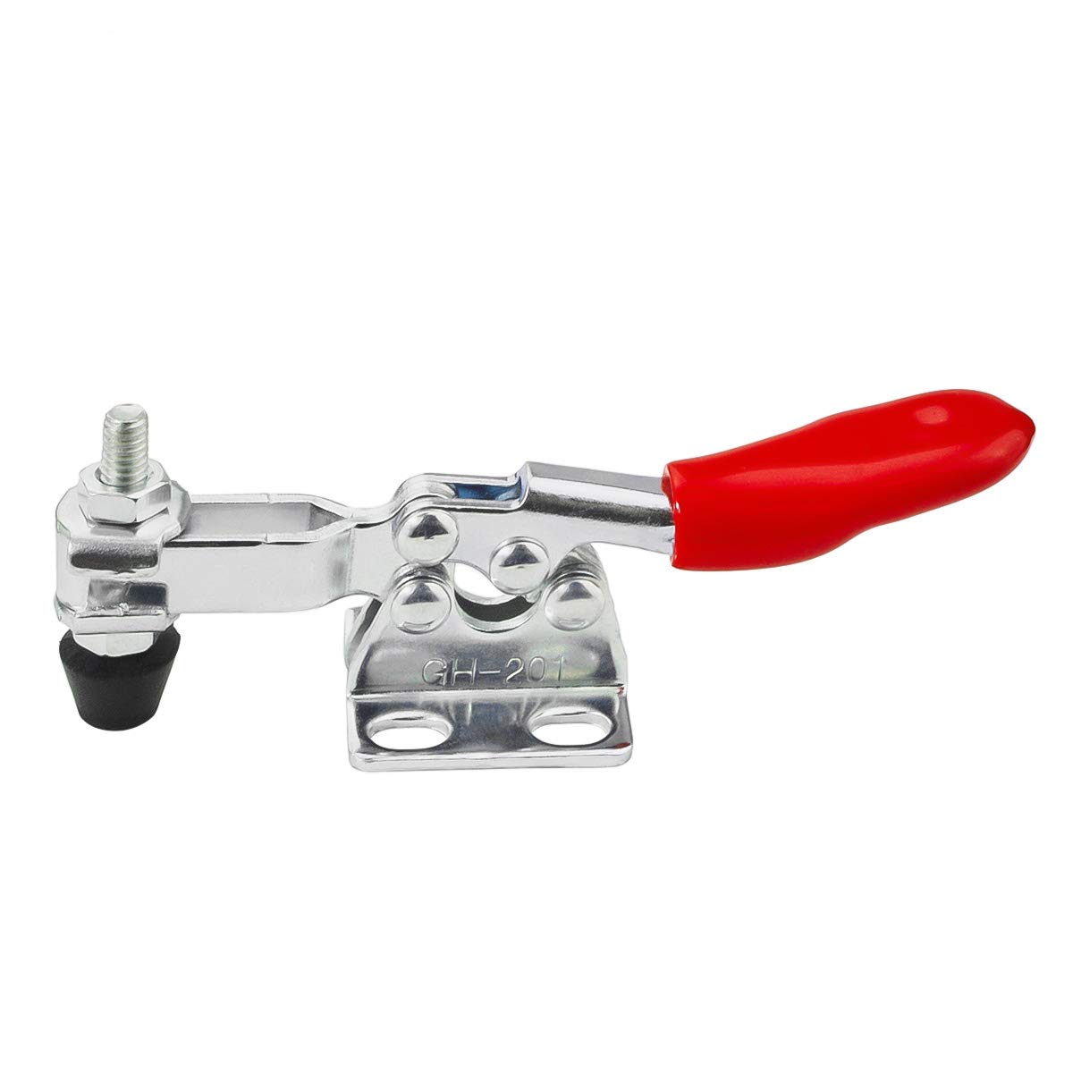 Heavy Duty Push Pull Toggle Clamp - 198Lbs Holding Capacity, Quick Release, Anti-Slip Horizontal Hand Tool (6Pcs) - Perfect for Woodworking, Metalworking, and DIY Projects