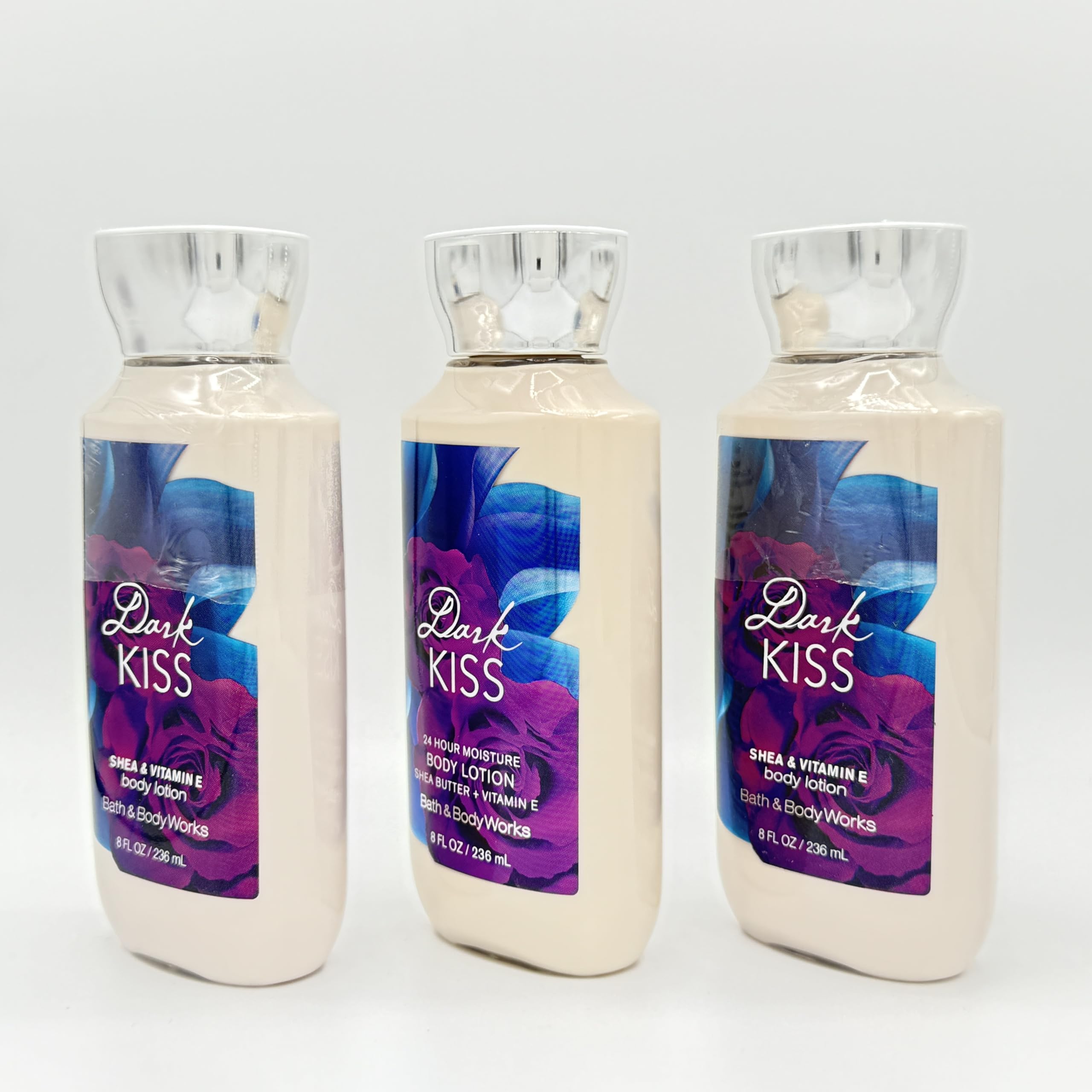 Dark Kiss 3-Piece Bath & Body Gift Set - 8oz Moisturizing Body Lotions (3 Pack) | Perfect for Spa Day, Self-Care Routine & Romantic Gifts