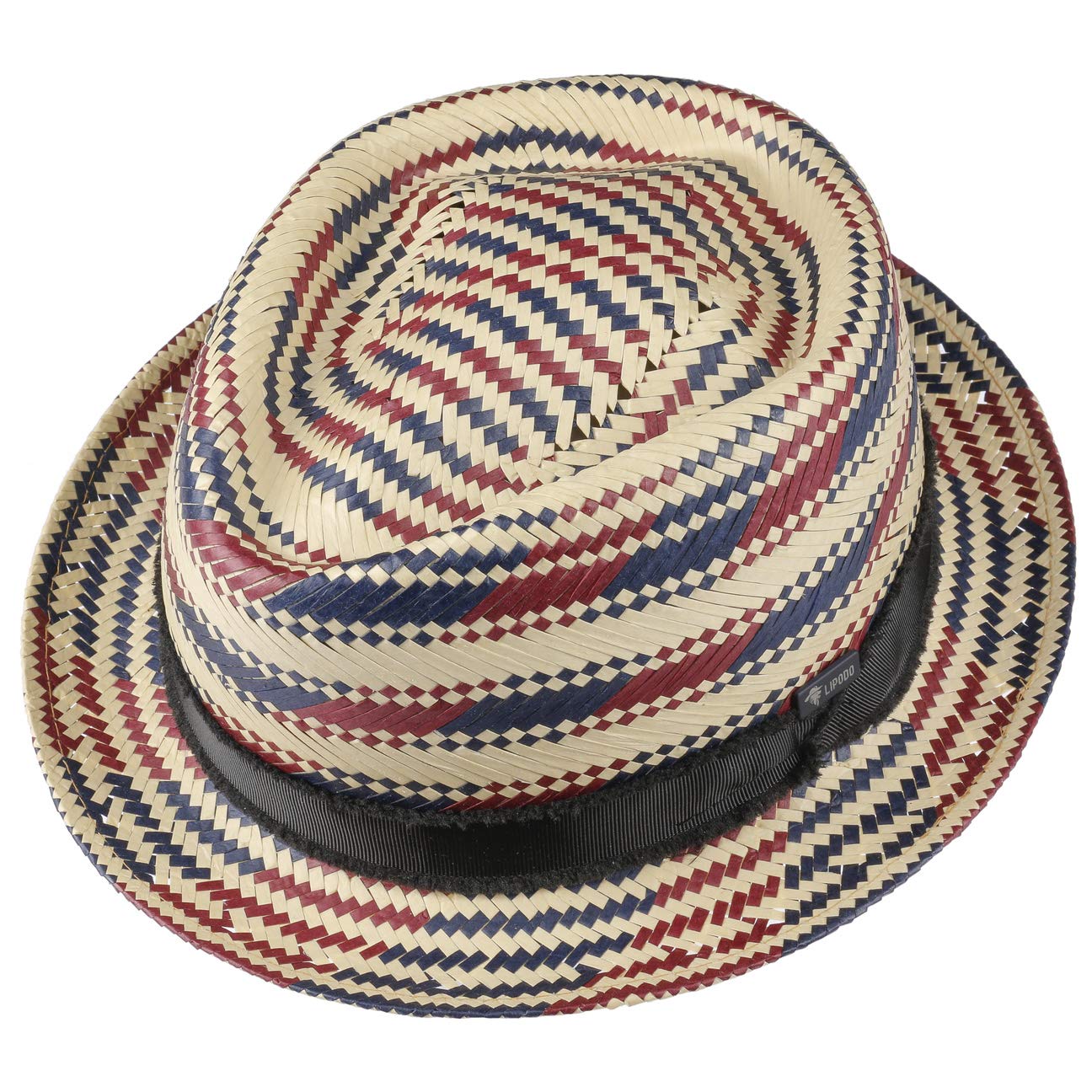 LIPODO Berdasco Pork Pie Straw Hat for Women & Men - Italian-Made Sun Hat with Grosgrain Ribbon for Beach, Spring & Summer | Perfect for Outdoor Activities, Vacations & Fashion Accessories