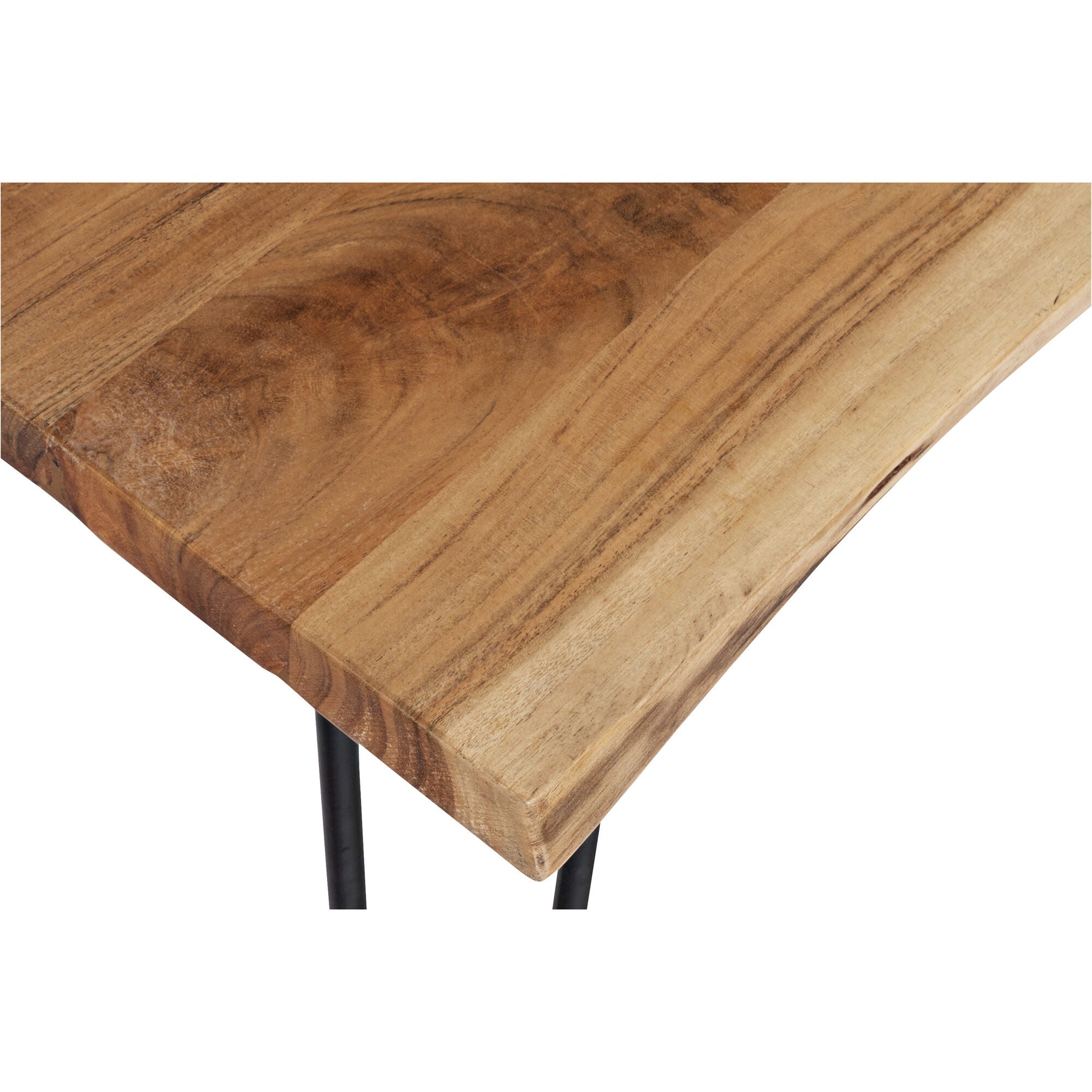 Natures Edge 79 Inch Solid Wood Dining Table - Rustic Farmhouse Style for Kitchen & Dining Room - Perfect for Family Gatherings & Dinner Parties