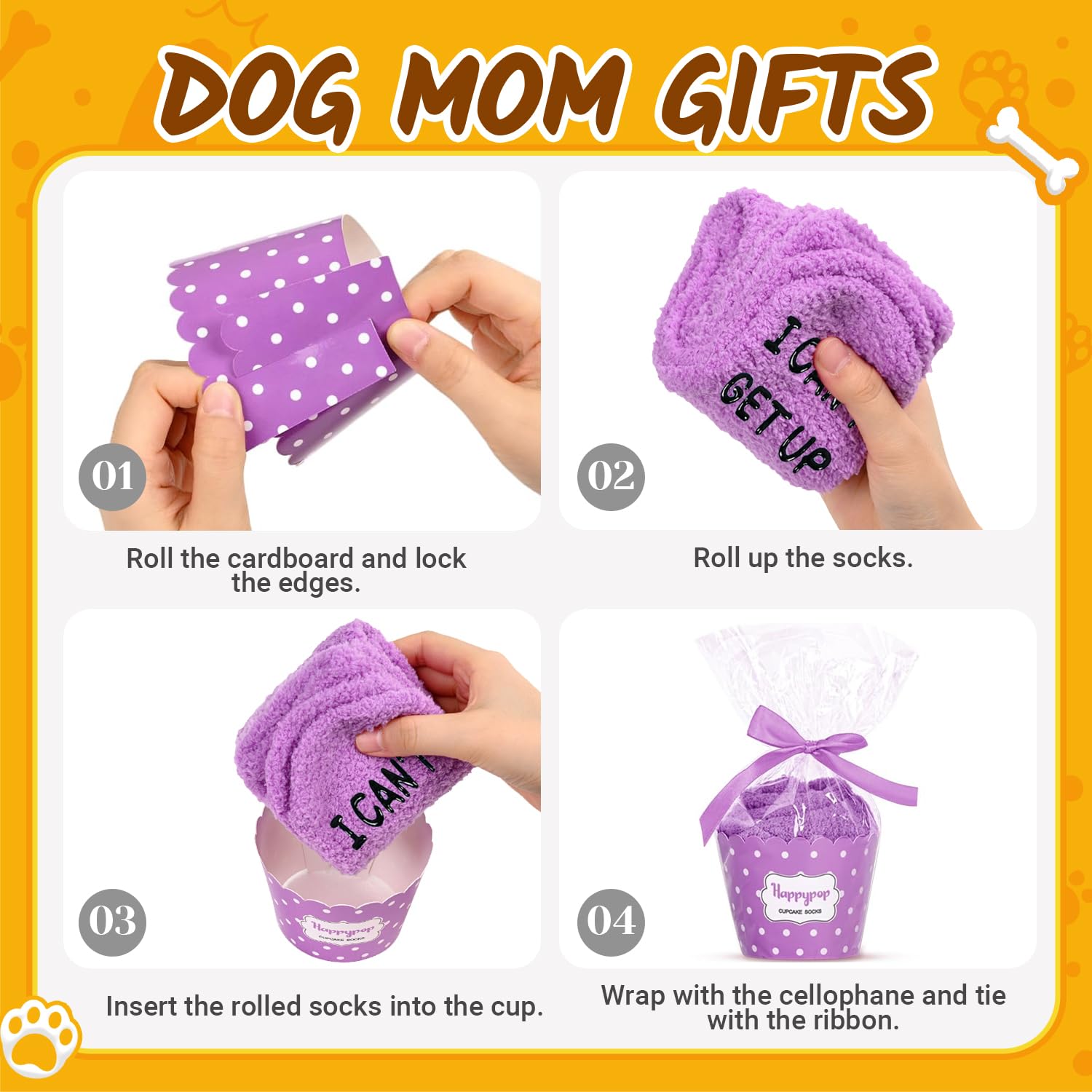 HappyPop Funny Dog Christmas & Birthday Stockings - Unique Gifts for Dog Lovers, Dog Moms & Dads - Perfect for Pet Lovers' Holiday Decor & Gift Exchanges