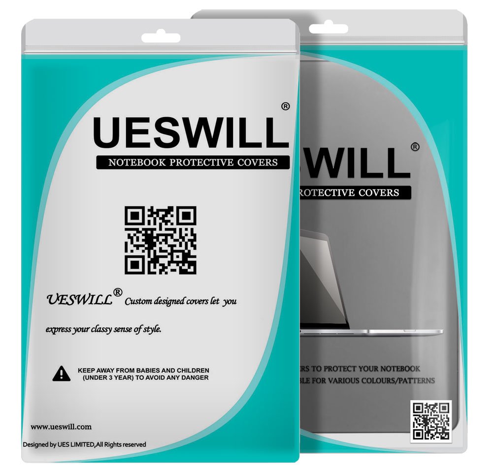 UESWILL 3-in-1 Matte Hard Shell Case Cover for MacBook 12 inch Retina Display A1534 - Includes Keyboard Cover & Screen Protector, Gray - Perfect for Work, Travel & School Protection