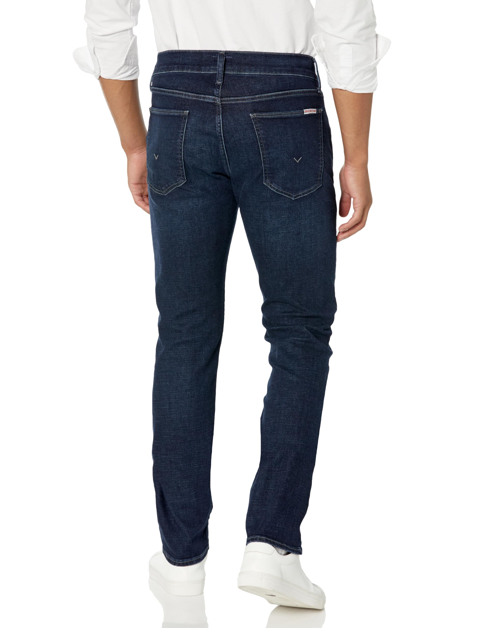HUDSON Men's Byron Straight Fit Jeans - Classic Blue Denim Pants for Casual Wear & Everyday Style | Perfect for Work, Outings & Relaxed Occasions