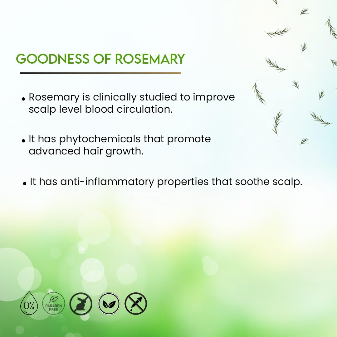 Jophiel Belle Rosemary Hair Oil with Virgin Olive Oil – Nourishing & Strengthening Formula for Hair Growth & Scalp Health – 100ml – Perfect for Dry, Damaged Hair & Daily Hair Care Routine
