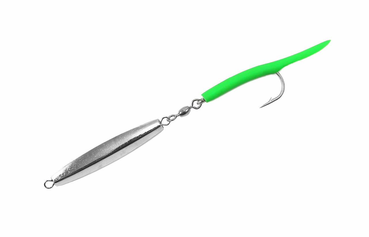 Jigging World Diamond Jigs with Tail - Premium Saltwater Fishing Lures for Tuna, Mahi Mahi & Grouper - Ideal for Deep Sea Fishing & Offshore Angling Adventures