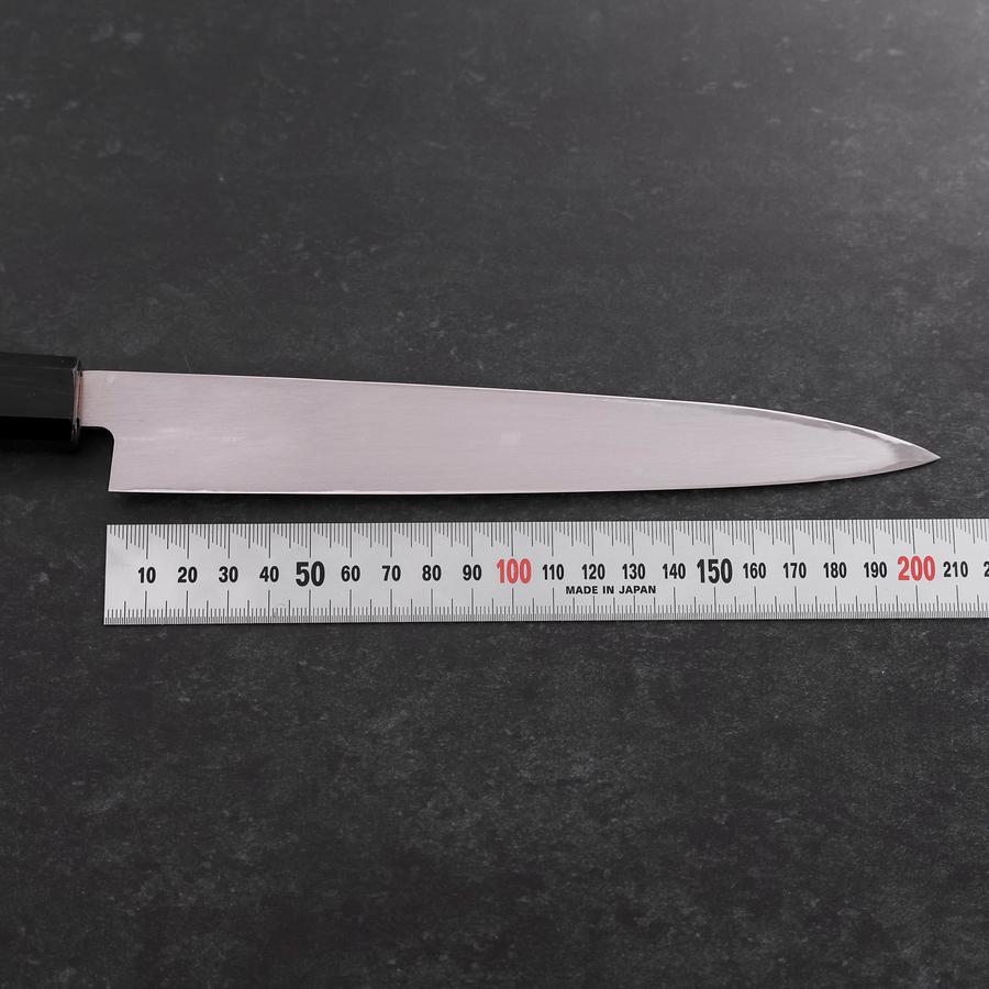 Premium Left-Handed Yanagiba Sushi Knife 210mm - AUS 10 Steel with Polished Buffalo Teak Handle - Perfect for Sushi Chefs & Japanese Cuisine Lovers