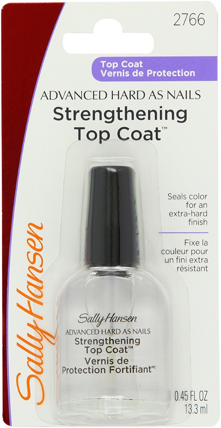 Advanced Hard As Nails Strengthening Top Coat 13ml - Professional Nail Treatment for Stronger, Healthier Nails - Perfect for Manicures, Pedicures & At-Home Nail Care (2766)