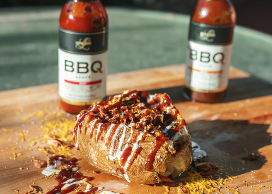 **Loubier's Award-Winning Hot BBQ Sauce & Hot Chipotle Rub – Organic, Gluten-Free, Made in USA – Perfect for Grilling, Smoking, or Roasting Meat & Veggies – Unique Flavor Enhancer**