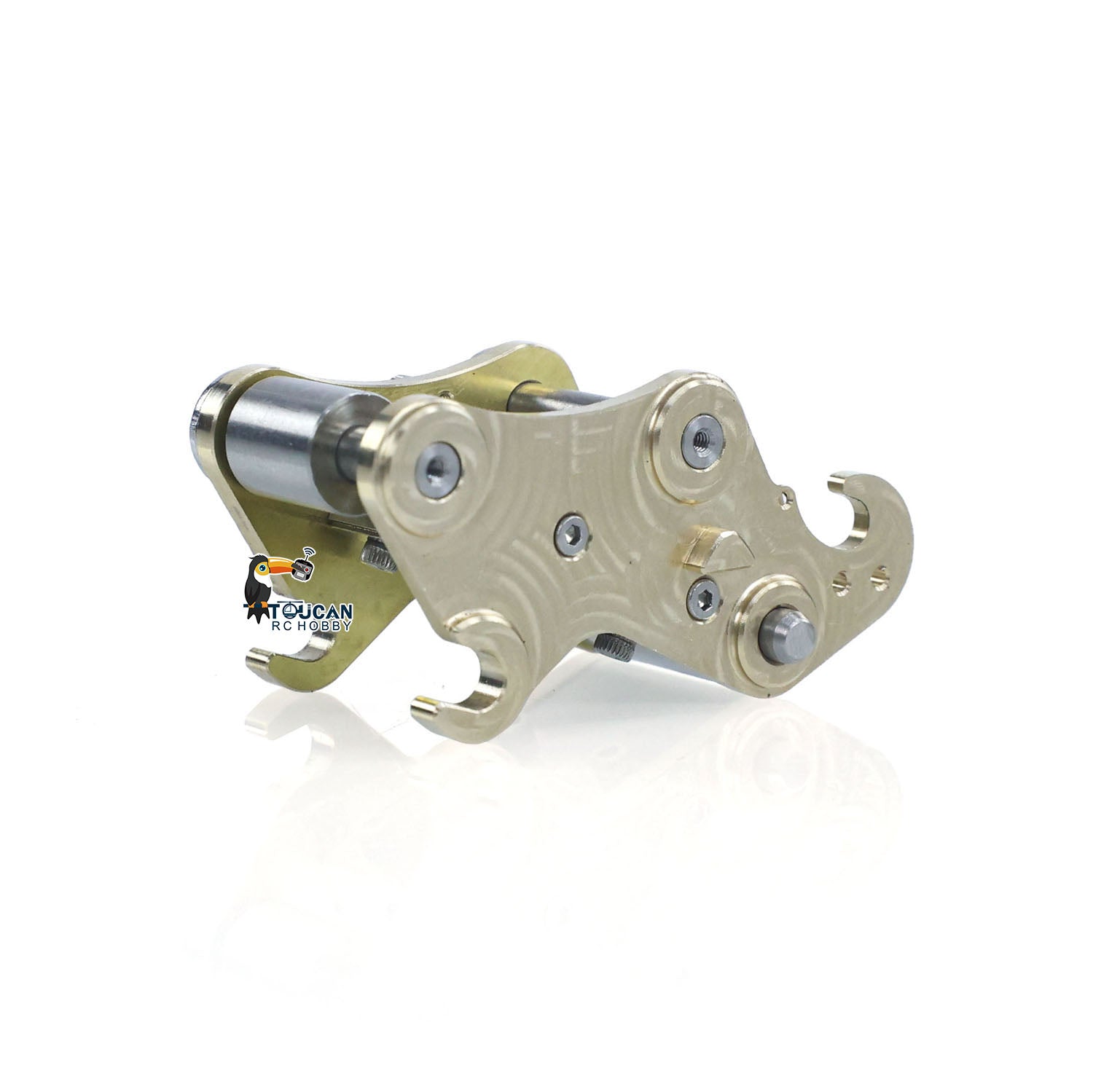 JDM 208 1/14 RC Hydraulic Excavator Quick Release Metal Coupler - Manual Quick Connect for Construction Vehicles & LR920 Radio Controlled Digger - Perfect for RC Model Construction Play and DIY Projects