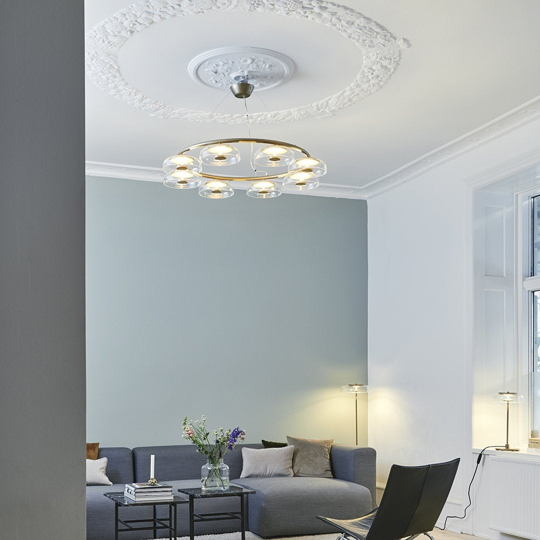 Blossi 8-Light Crystal Chandelier - Elegant Modern Ceiling Light Fixture for Dining Room, Bedroom, Living Room | Perfect for Home Decor, Wedding, and Special Occasions
