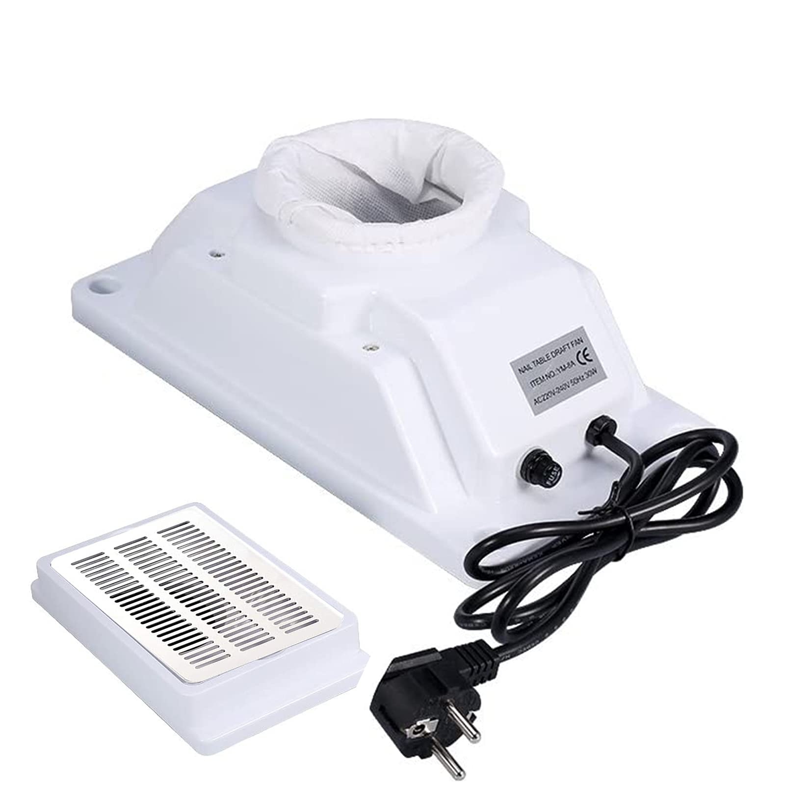 Professional Nail Dust Collector & Vacuum Cleaner for Manicure - Portable Nail Art Desktop Vacuum with Filter, Salon & Home Nail Dryer Equipment - Perfect for Nail Salons, Home Manicures & Nail Art Studios