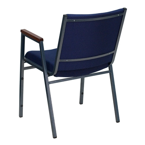 Heavy Duty FLASH HERCULES Series Stackable Fabric Chairs with Arms - Durable Conference & Event Seating for Offices, Banquets, and Classrooms