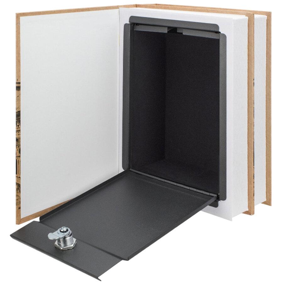 Barska CB13056 London Dual Book Lock Box - Secure Storage for Valuables, Documents, and Cash - Ideal for Home, Office, and Travel Use