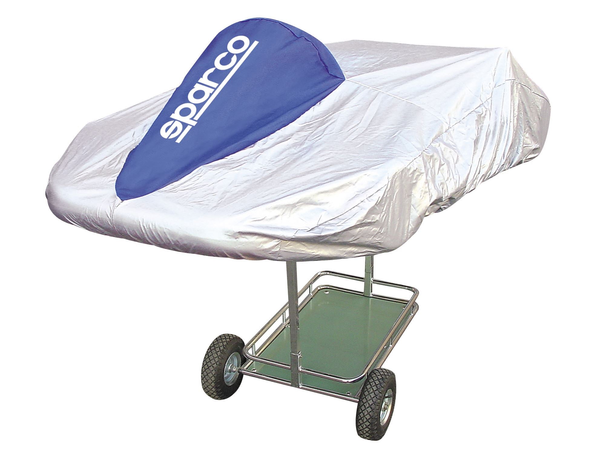 Sparco Kart Cover - Waterproof & UV Resistant Go Kart Cover for Outdoor Storage & Protection | Fits Most Racing Karts | Perfect for Garage, Track & Transport Use