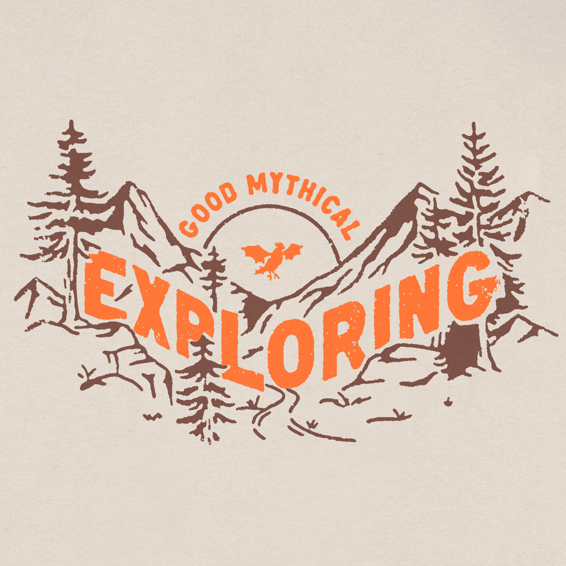 Mythical Exploring Graphic Tee - Cool Adventure T-Shirt for Men & Women - Perfect for Travel, Hiking & Outdoor Activities