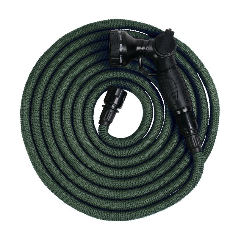 Premium Heavy-Duty Garden Hose Set - 50ft Expandable Water Hose with 10-Pattern Spray Nozzle, Leakproof & Kink-Free - Perfect for Lawn Care, Car Washing, and Outdoor Cleaning