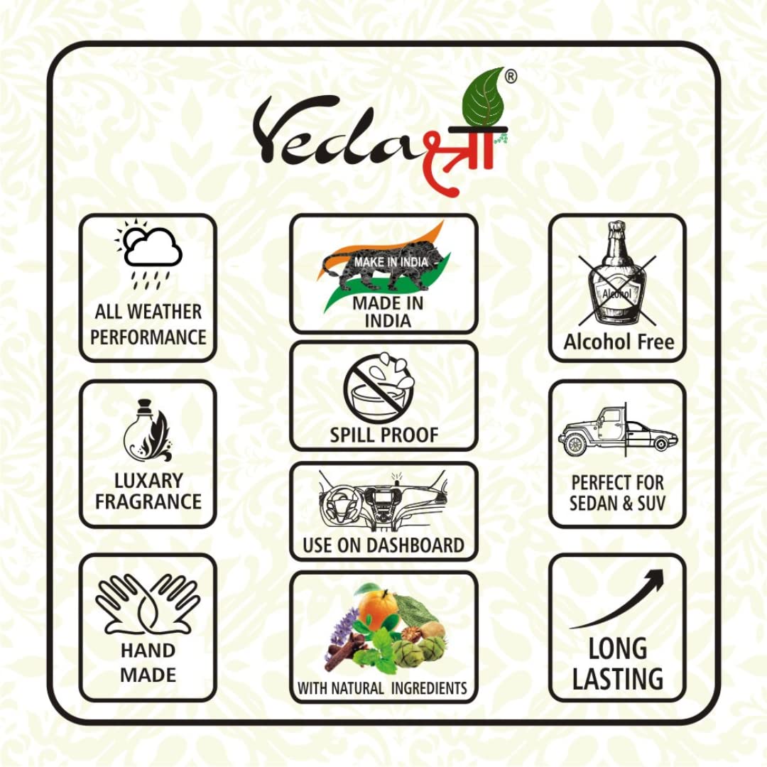 Vedashree 5ml Hanging Car Perfume - Organic Air Freshener with Game Fragrance for Vehicles | Perfect for Cars, Trucks & Office Spaces