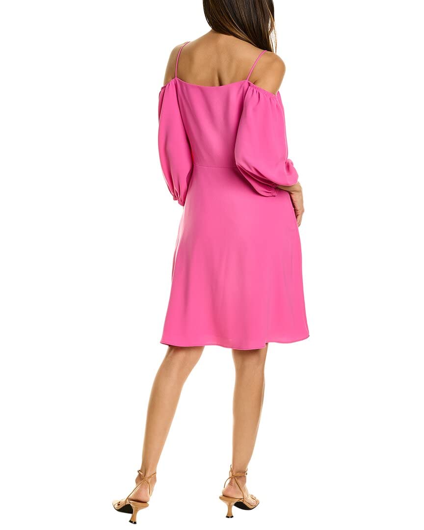 Trina Turk Women's Cold Shoulder Swing Dress with Spaghetti Straps - Flowy Summer Dress for Beach Vacation, Cocktail Party & Date Night
