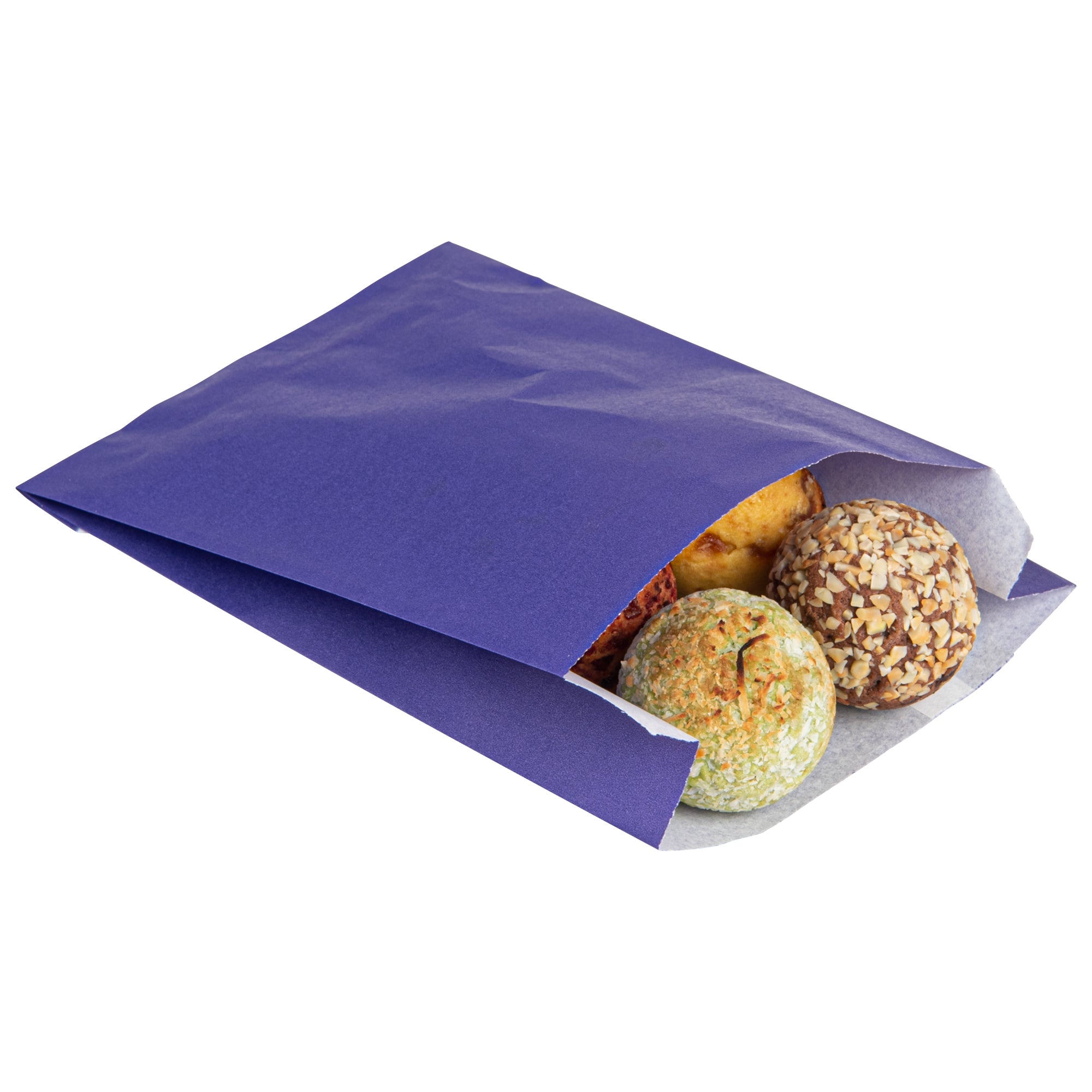 Premium Purple French Fry Bags - 4.25