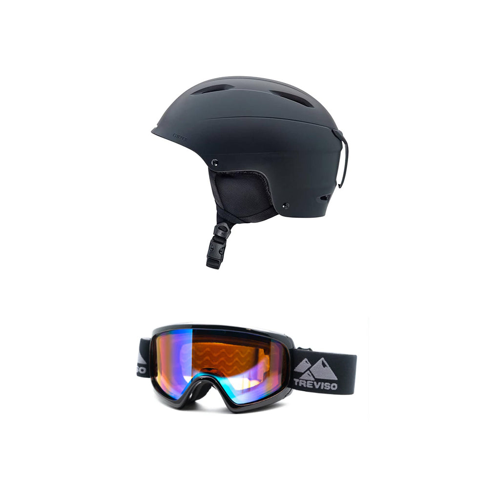 Giro Bevel Bike Helmet with Treviso Prime Goggles - Cycling Safety Gear for Road & Mountain Biking
