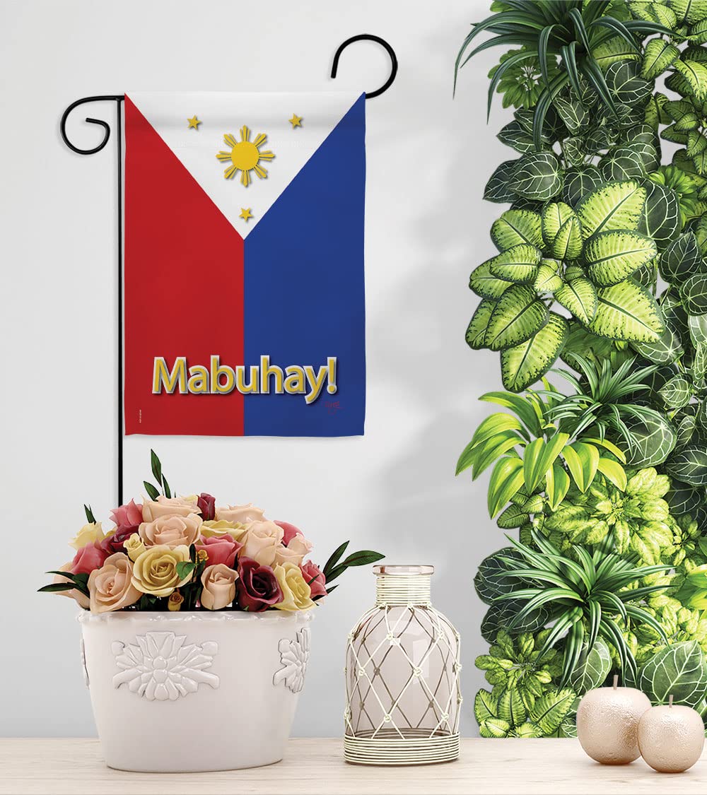 Breeze Decor Garden Flag Set with Stand - Double-Sided Yard Banner for Home & Outdoor Decor