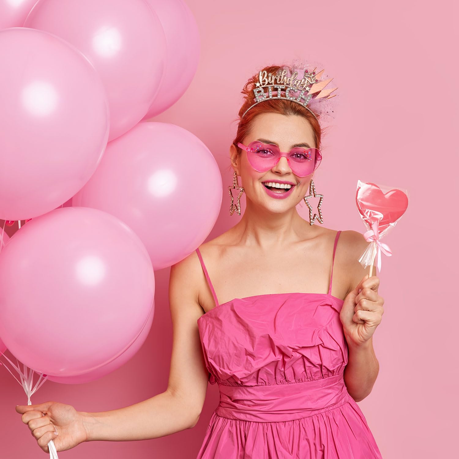 ALLY-MAGIC Birthday Crowns for Women - Rhinestone Princess Tiara & 