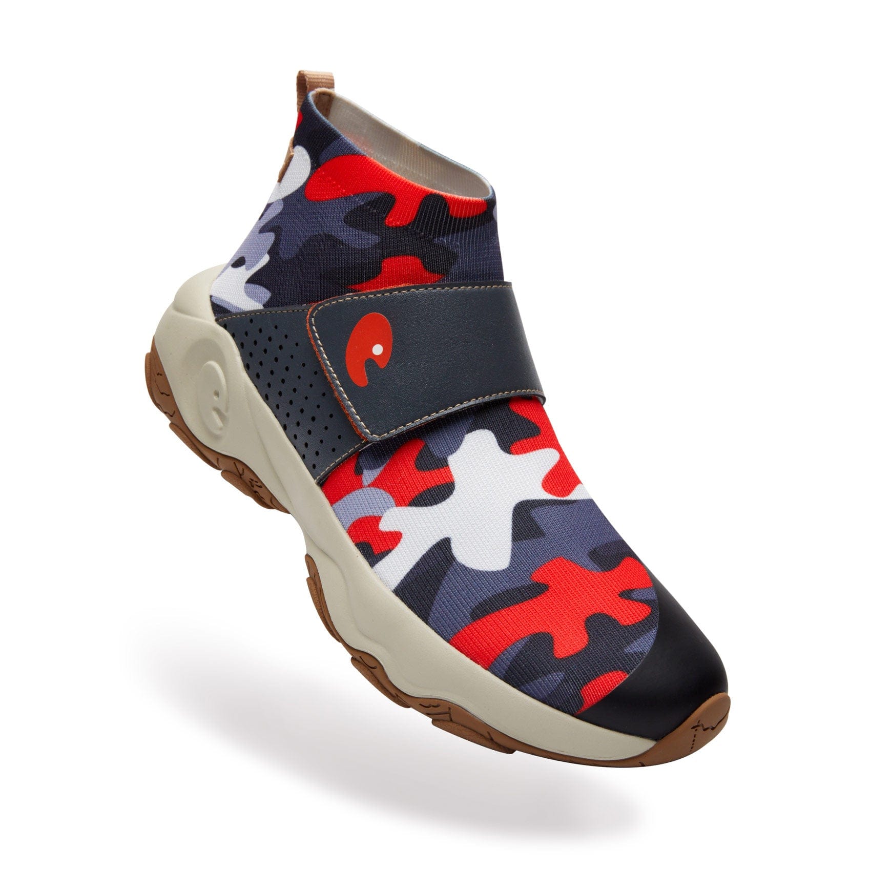 Cazorla II Men's Running Shoes - Red & Grey Crack Design for Jogging, Gym & Outdoor Sports