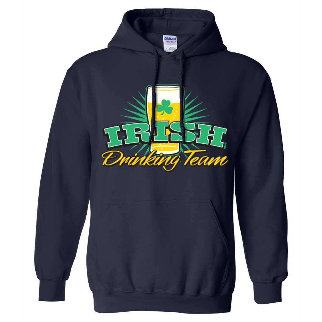 Irish Drinking Team Lager Sweatshirt Hoodie - Dolphin Shirt Co | Pub Crawl & St. Patrick's Day Apparel