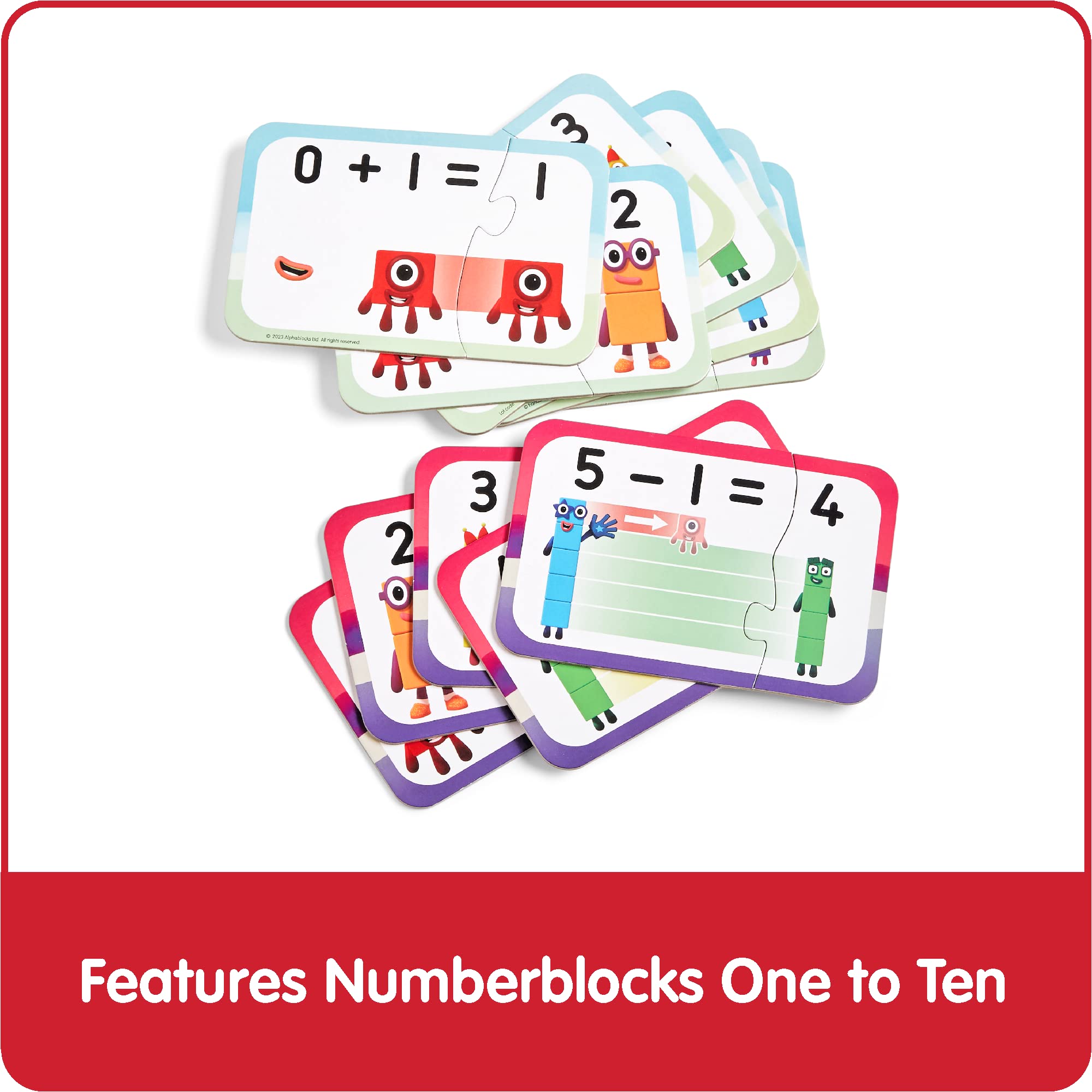 Numberblocks Adding and Subtracting Puzzle Set | Math Learning Toys for Preschool & Toddlers | Educational Matching Game for Kids | Perfect for Easter Basket Stuffers & Classroom Activities