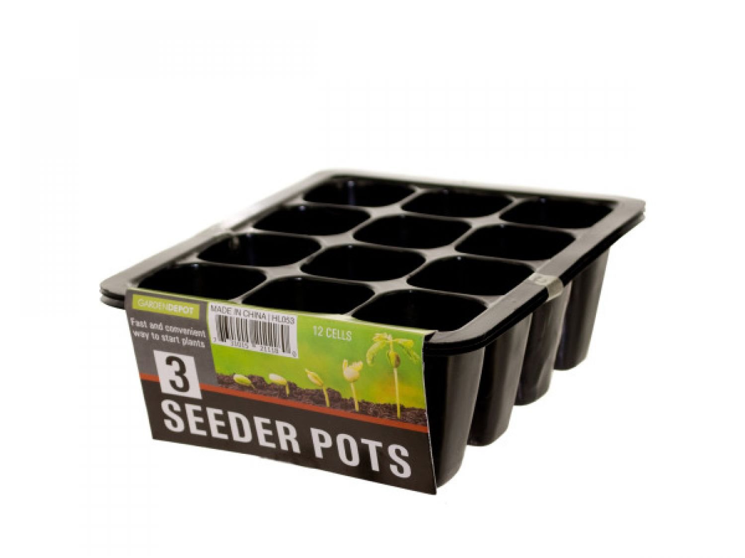 StarSun Depot 144-Pack Seed Starter Pots Set for Plants & Seedlings – Biodegradable Nursery Pots for Indoor & Outdoor Gardening, Lawn & Garden Planting