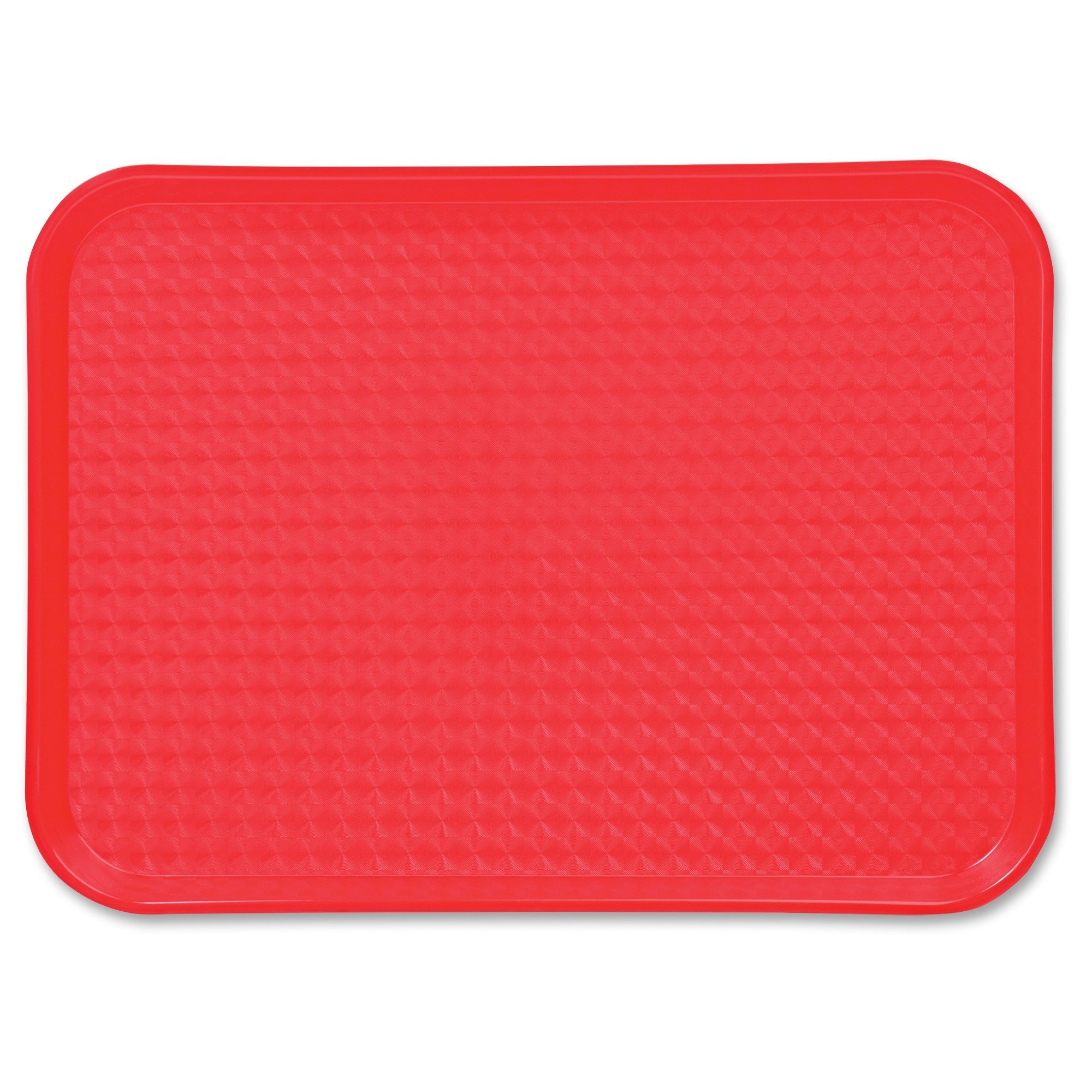Tatco TCO61602 Red Polypropylene Mess Food Trays - 16.5