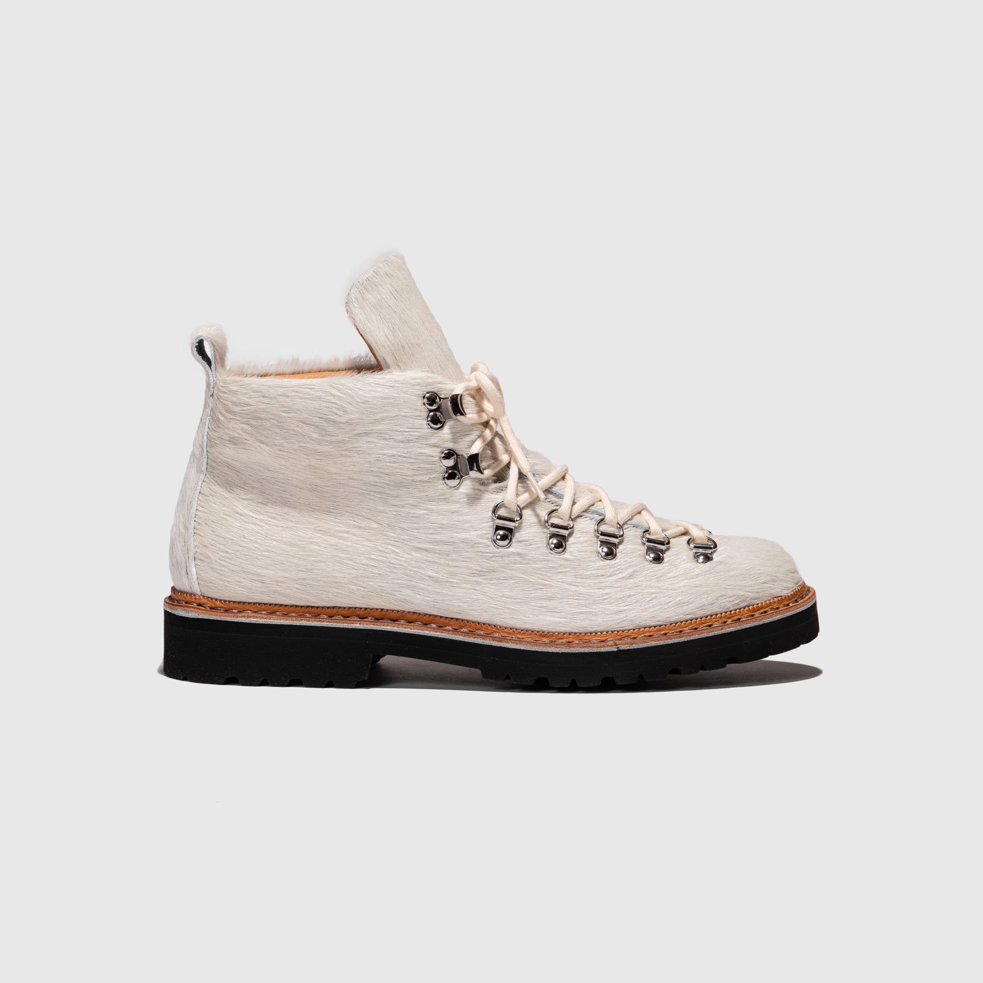 Women's M 120 Boot in White Pony Hair - Stylish & Comfortable Ankle Boots for Casual Outfits, Parties & Night Out