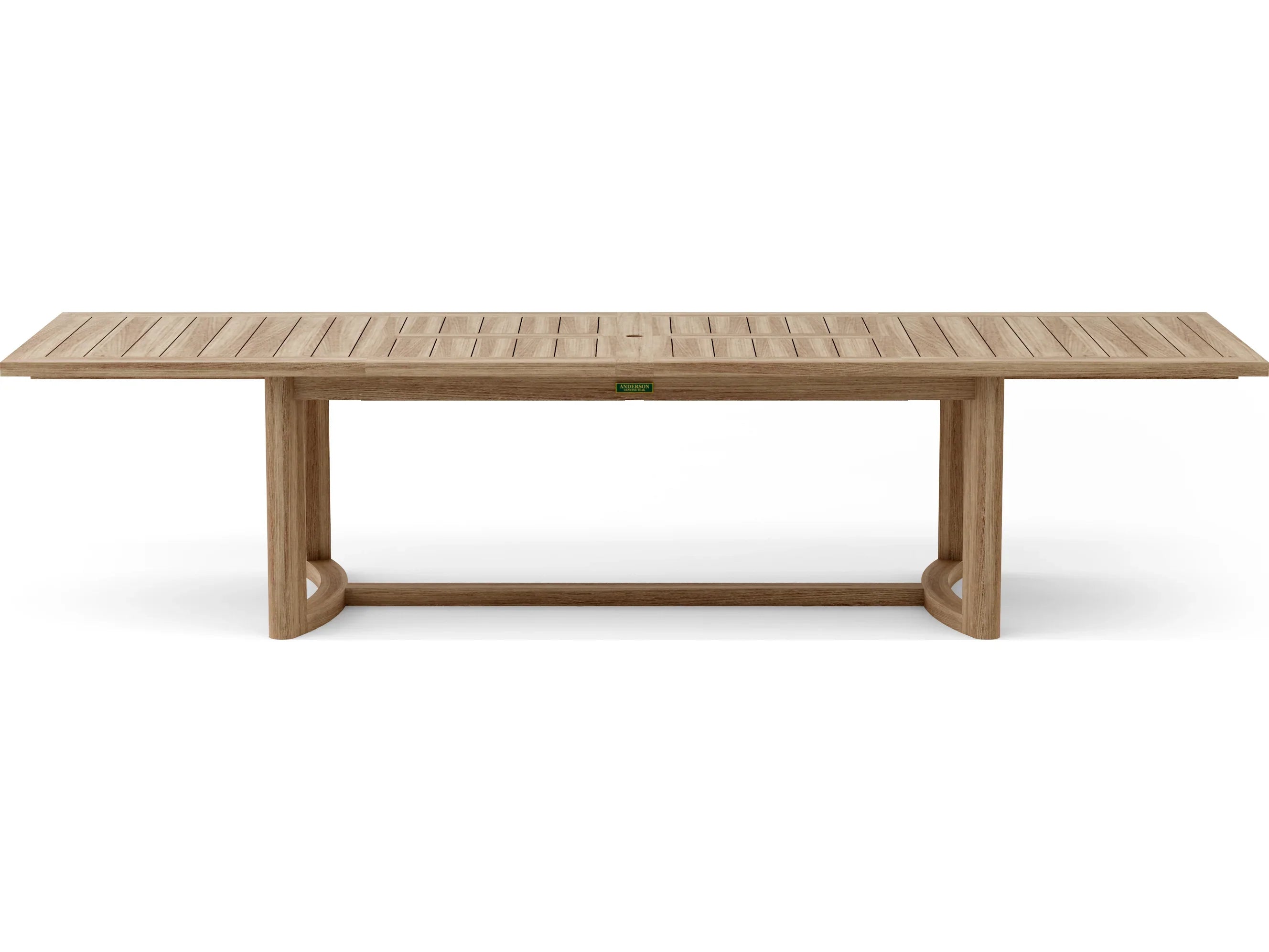 Anderson Teak Coronado Extendable Dining Table with Umbrella Hole - Outdoor Patio Furniture for Garden, Deck, and Poolside Entertaining | DS 311