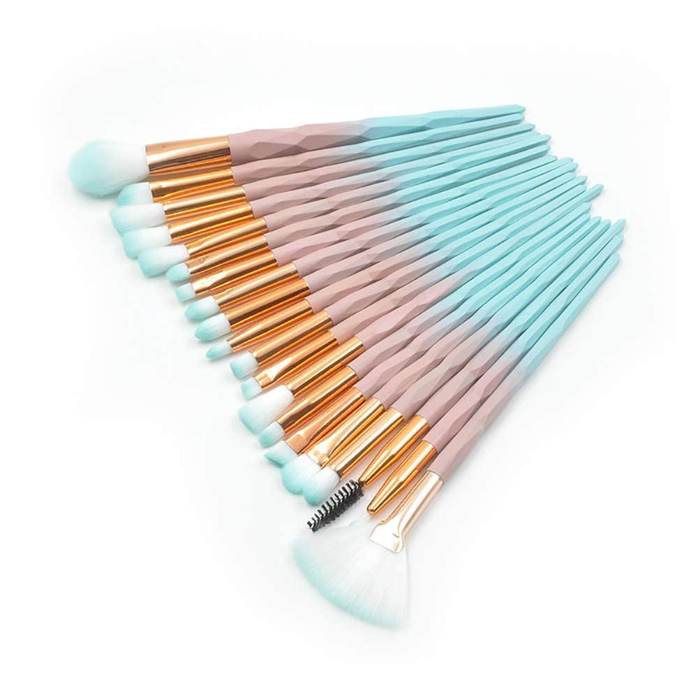 Premium 20-Piece Unicorn Makeup Brush Set - Eyeshadow, Eyeliner, Blending, Foundation, Concealer & Blush Brushes for Professional & Everyday Makeup | Perfect Gift for Women & Girls | Home, Travel & Salon Use