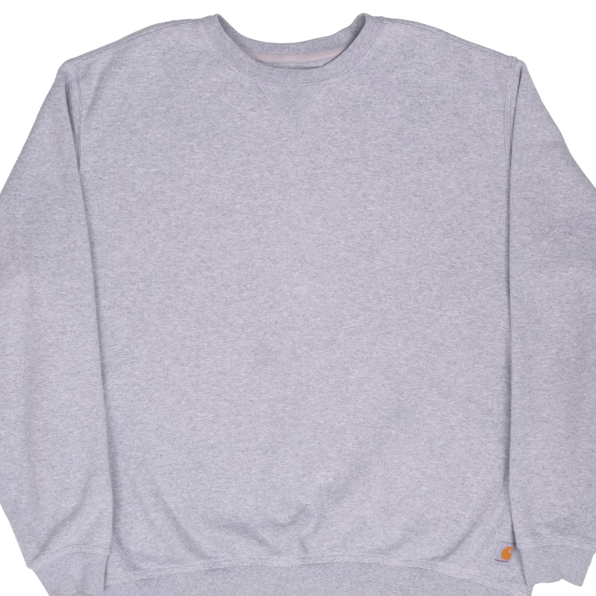 Vintage Carhartt Grey Crewneck Sweatshirt for Men - 2XL Tall Size - Heavyweight Cotton Workwear - Perfect for Outdoor Work, Casual Wear & Layering