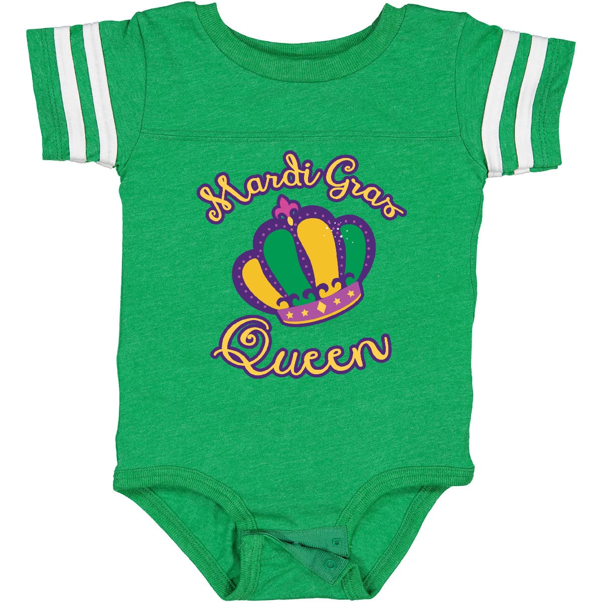 Inktastic Mardi Gras Queen Baby Bodysuit - Cute & Comfortable Infant Onesie for Festivals, Parades & Holiday Celebrations