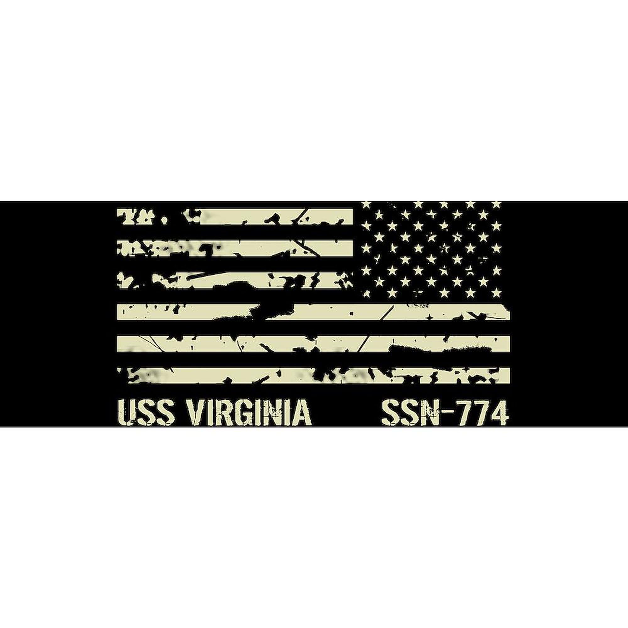 USS Virginia 15 oz (444 ml) Ceramic Coffee Mug - Navy Themed Military Gift for Veterans & Sailors - Perfect for Office, Home, or Camping Use