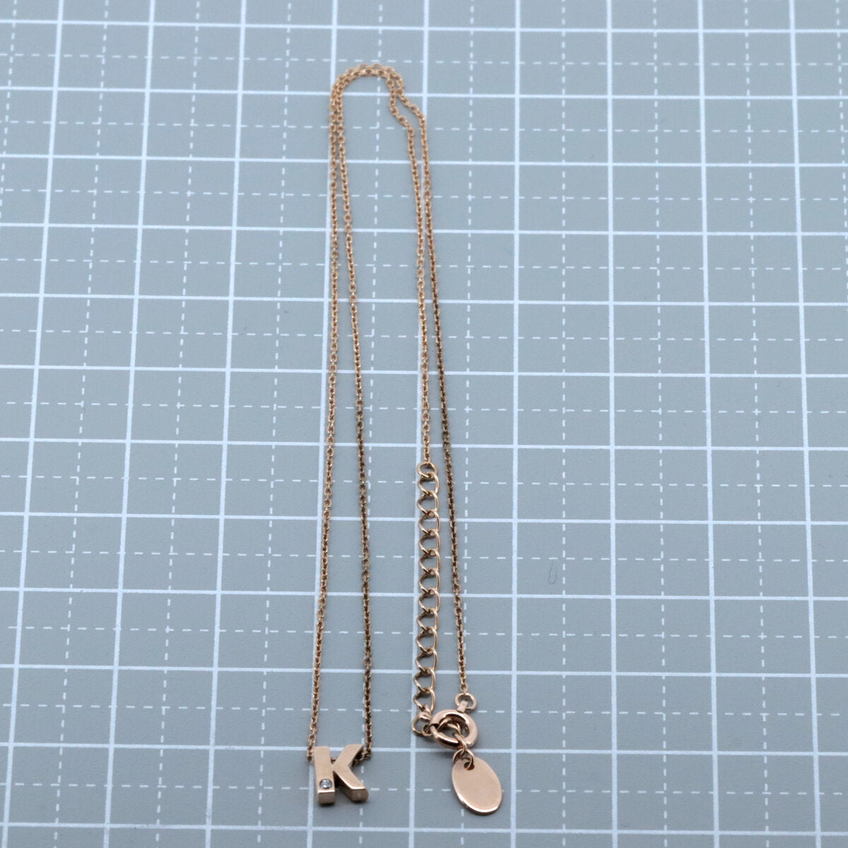 4℃ Initial K Diamond 14K Gold Necklace for Women - Personalized Name Pendant Jewelry Gift for Birthday, Anniversary & Valentine's Day
