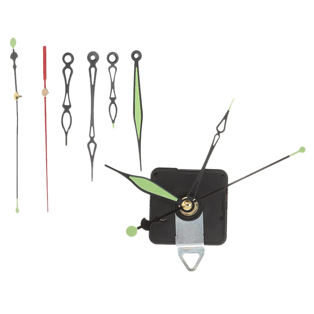 Angoily Silent Quartz Clock Movement Mechanism Set - DIY Glowing Clock Motor Kit with Hands for Repair & Replacement | Perfect for Wall Clocks, DIY Projects & Home Decor