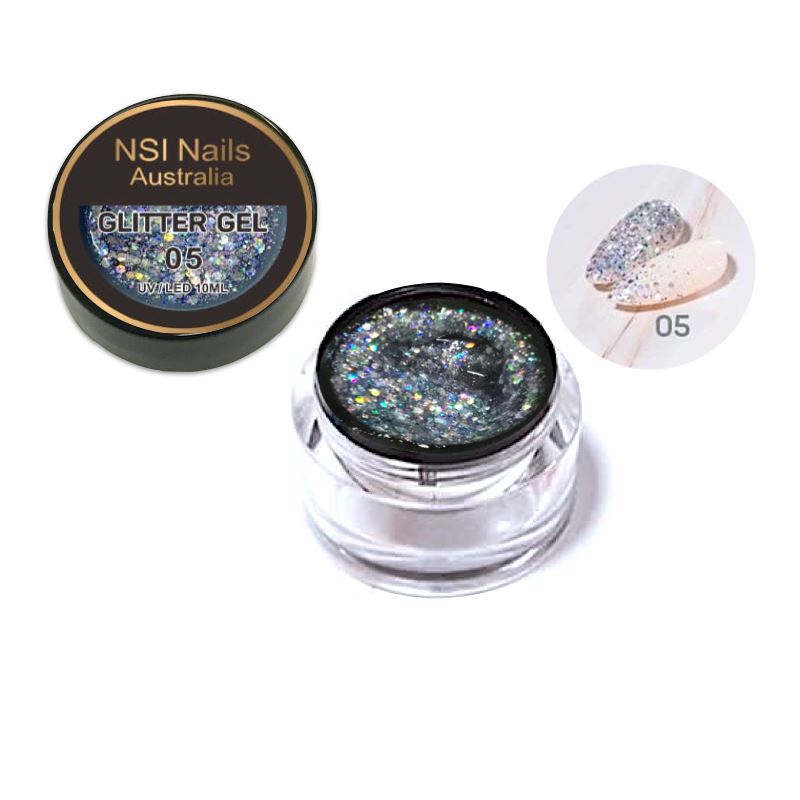 10ml Glitter Sequins Gel for Nails, DIY Crafts, Body Art - Sparkling Cosmetic Glue for Nail Art, Scrapbooking, Face & Body Decoration