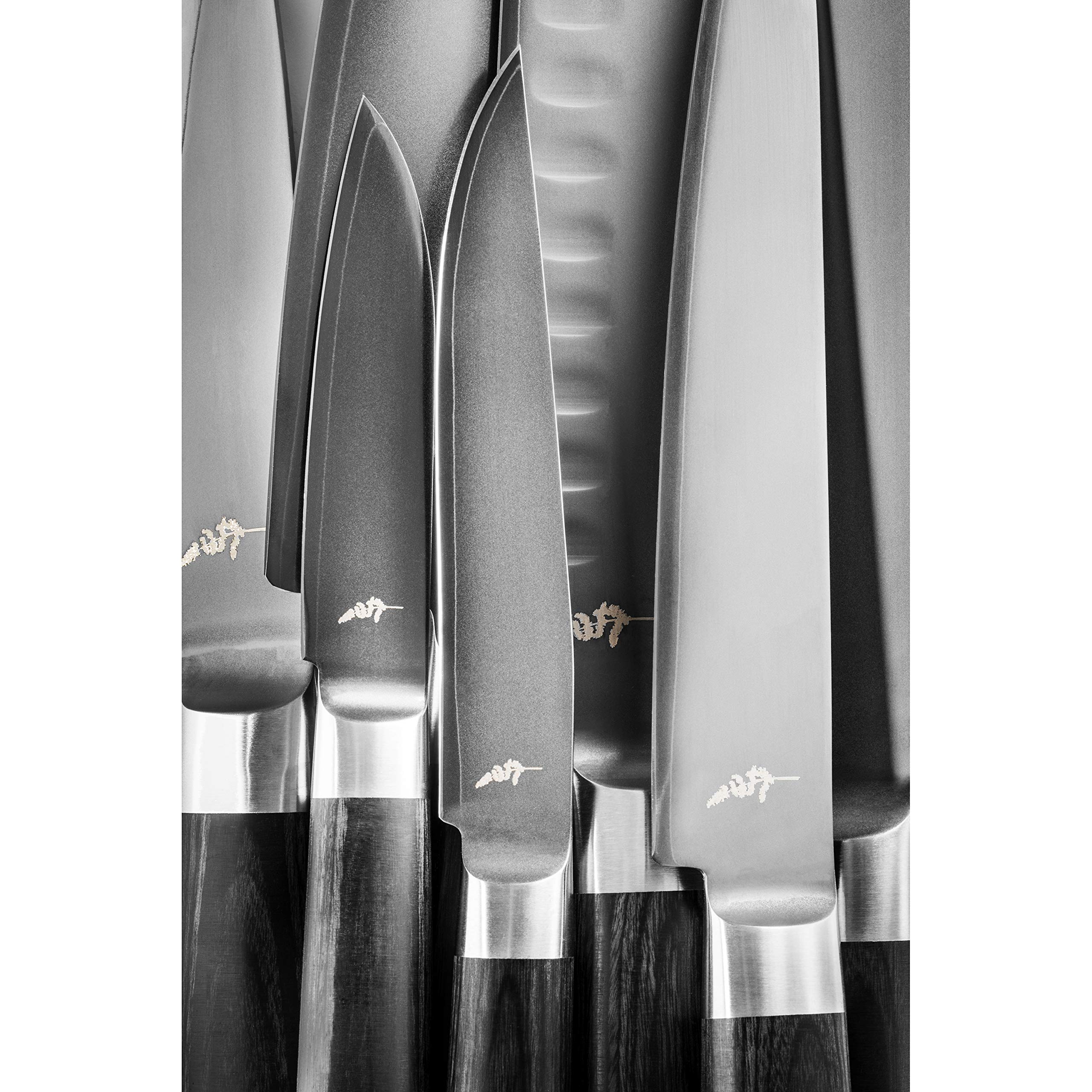 KAI Michel Bras Professional Chef Knife 12.5 Inch - Japanese High Carbon Steel Kitchen Knife for Precision Cutting - Perfect for Slicing, Dicing & Chopping Vegetables, Meat & Fish
