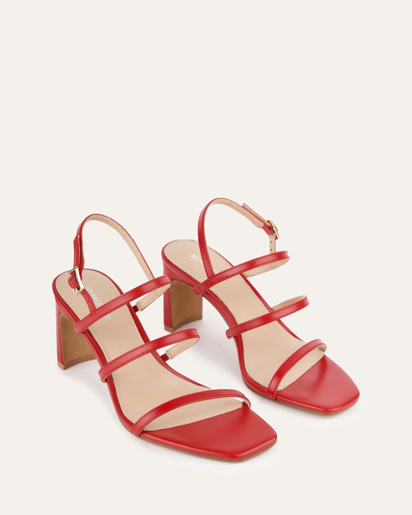 NIX Women's Salsa Leather Mid Heel Sandals - Comfortable Dressy Strappy Shoes for Summer Weddings, Parties & Date Nights