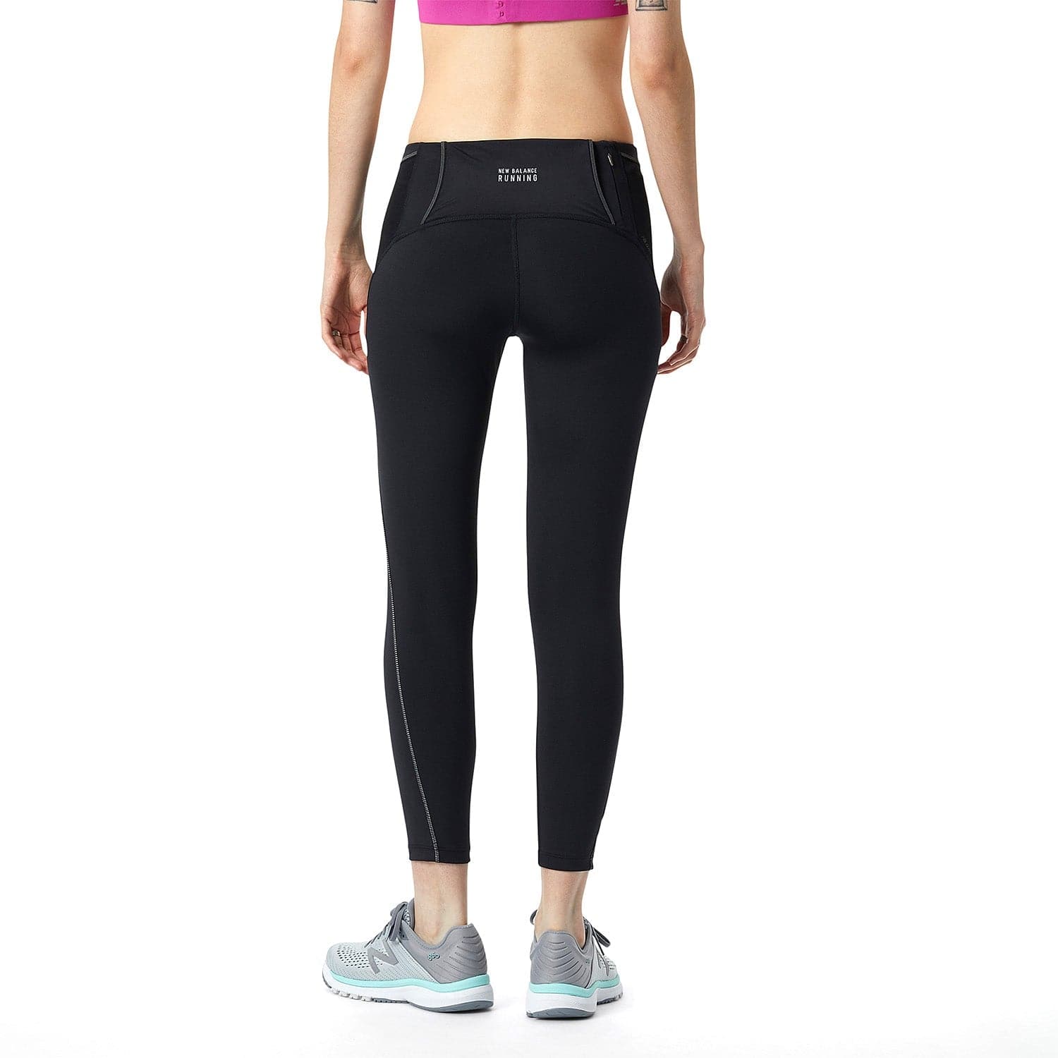 New Balance Impact Run Women's Running Crop - Lightweight Breathable Workout Leggings for Yoga, Gym & Jogging