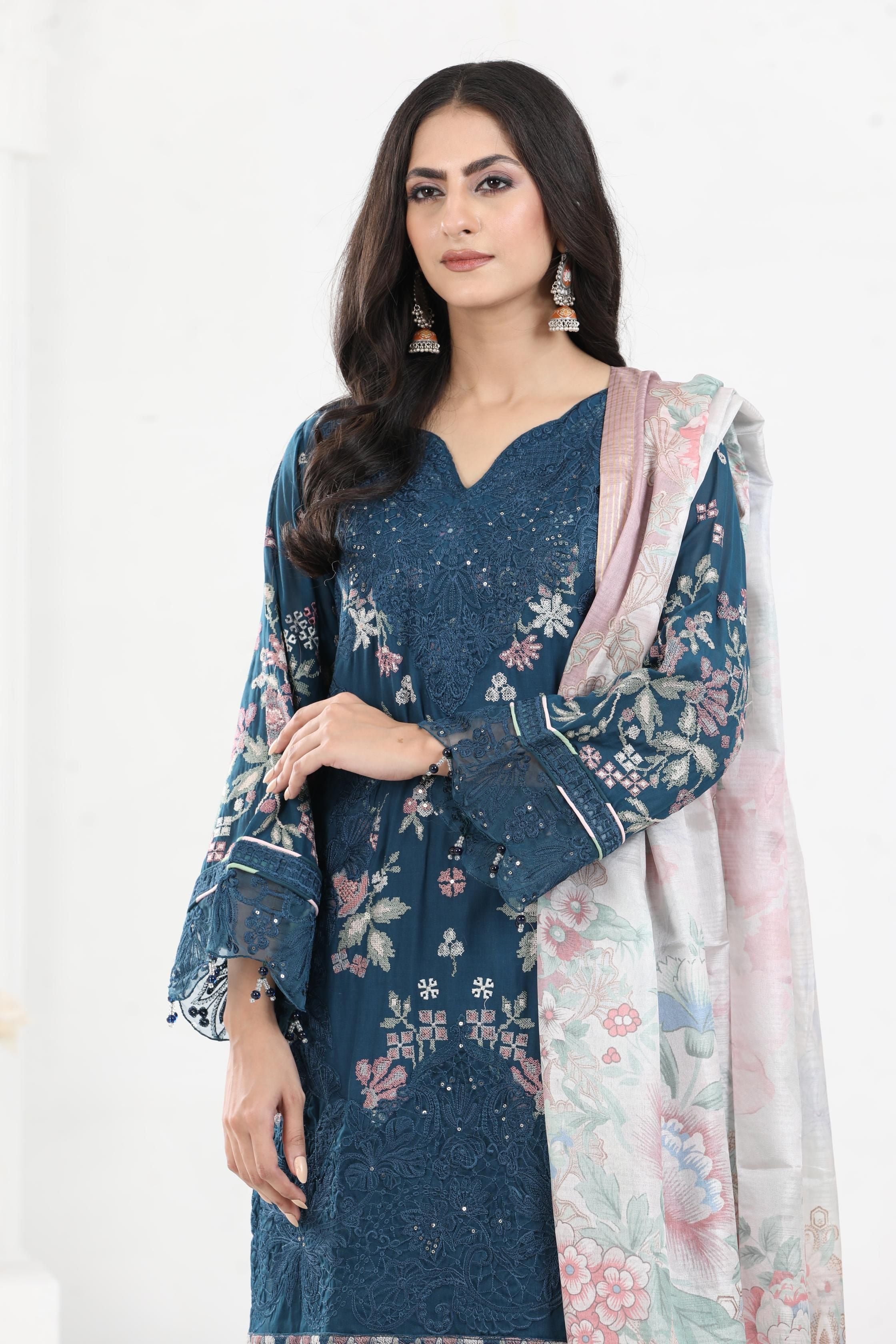 Baroque Swiss Lawn Fabric Collection - Elegant & Timeless Design for Dresses, Blouses & Luxury Apparel | Perfect for Formal Wear & Special Occasions