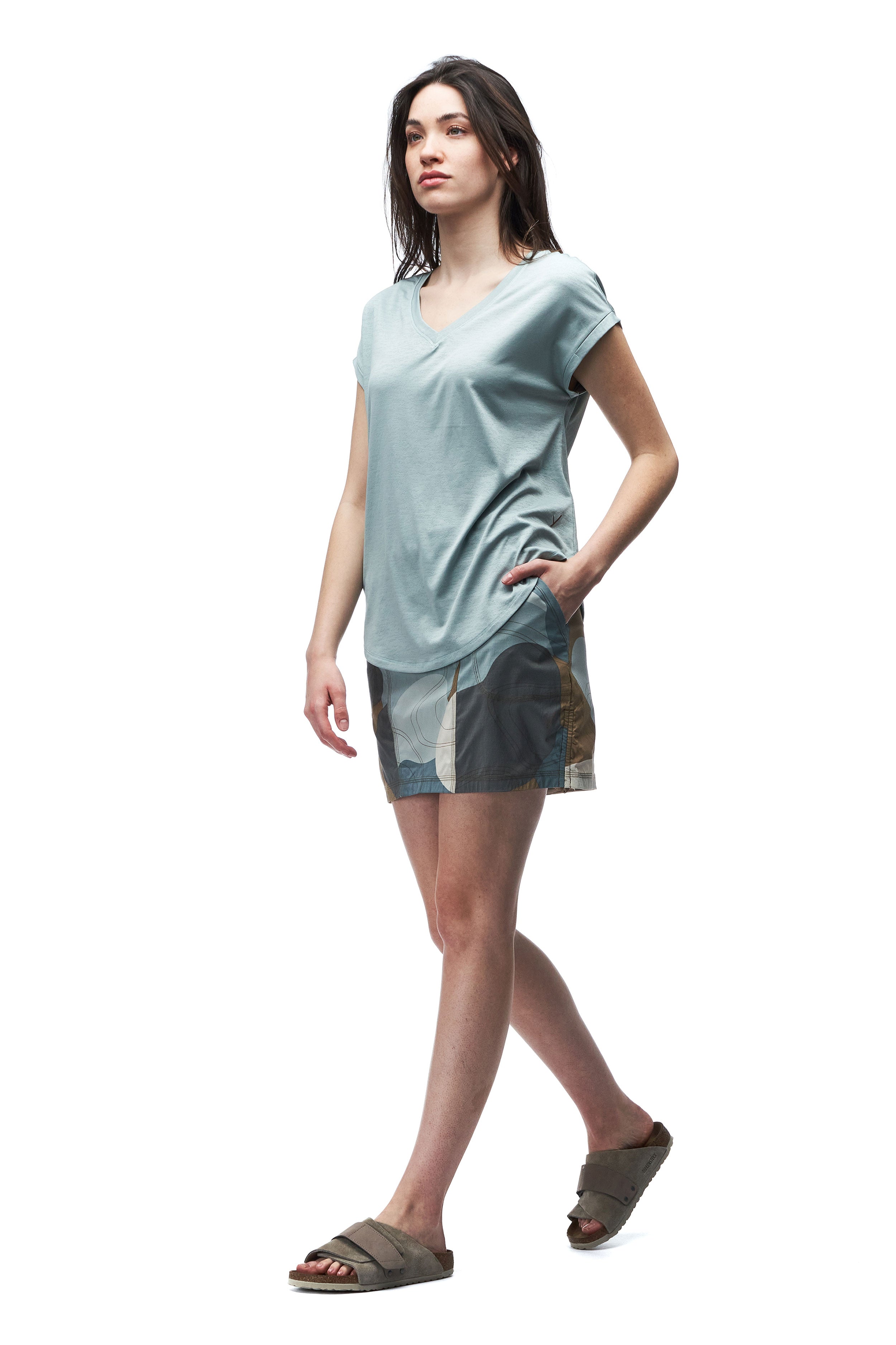 Indyeva Lua SS Women's Short Sleeve T-Shirt - Soft Cotton Casual Top for Everyday Wear | Perfect for Workouts, Running, and Lounge Outfits